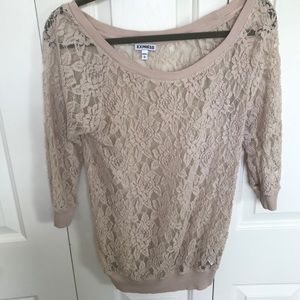 Express off the shoulder lace